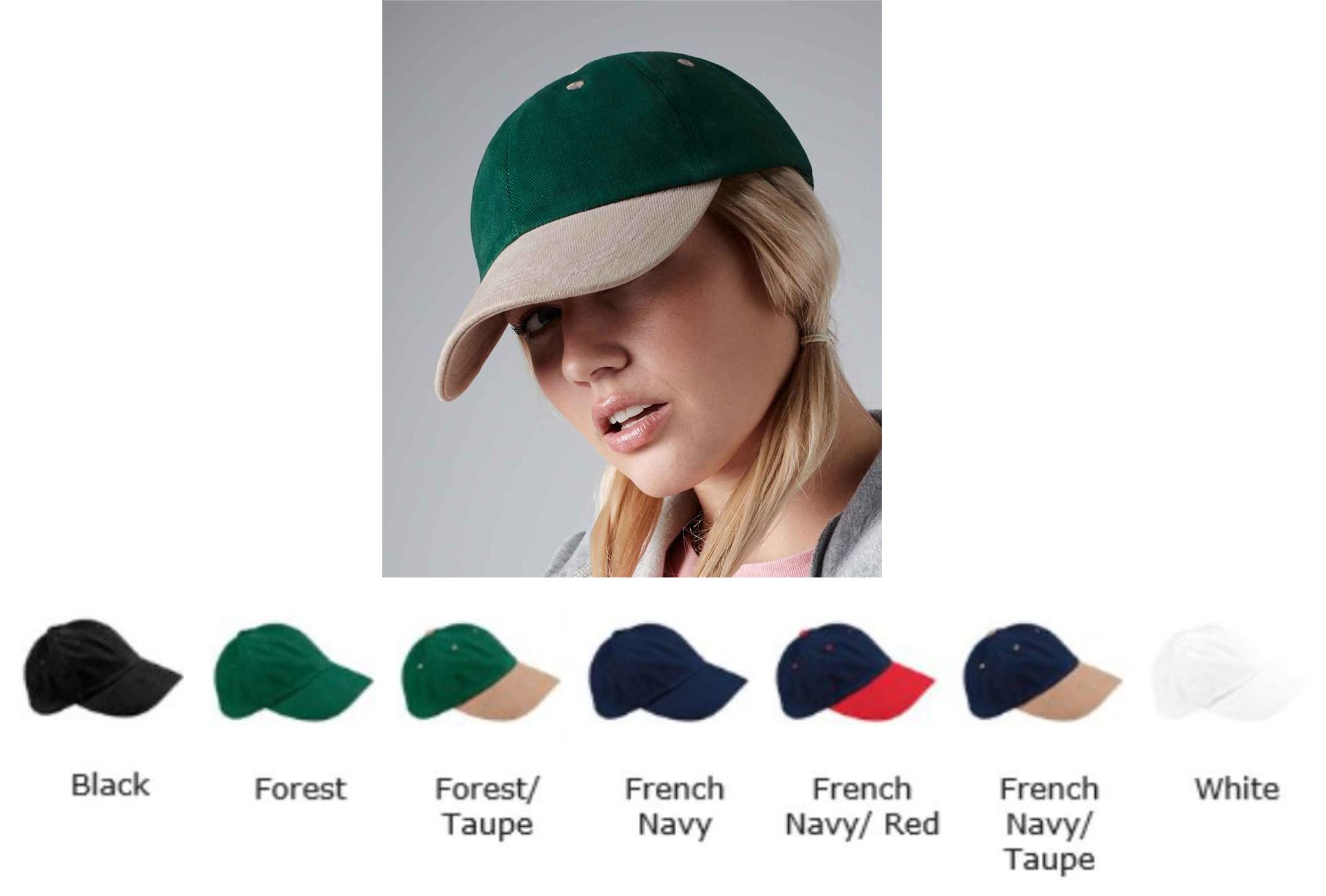 Beechfield BB57 Low Profile heavy brushed cotton cap